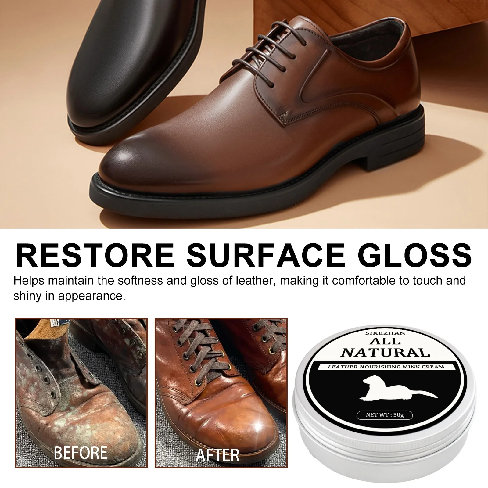 SIKEZHAN 가죽 소파 클리너, 광택제 밍크 오일  - Shoe Cleaner 리뷰 및 가격